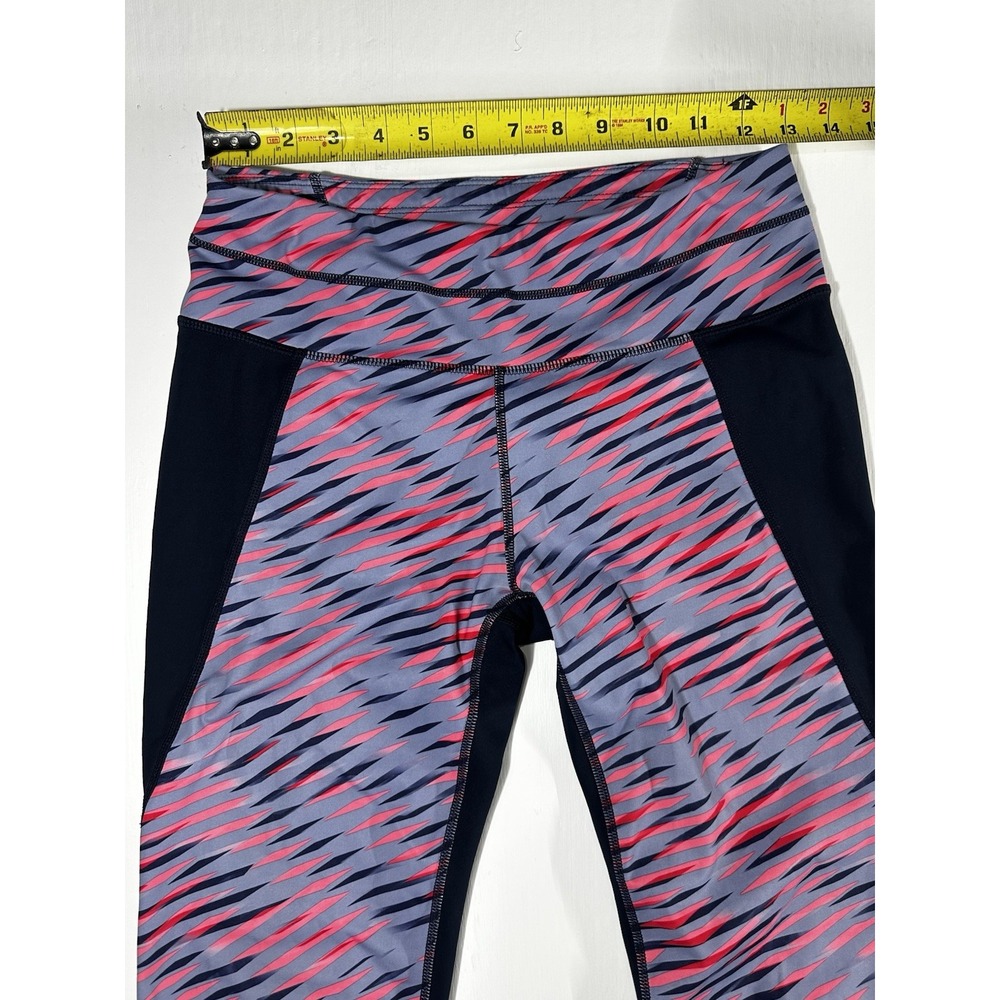 Athleta Electra Sonar 7/8 Tights Navy Blue Pink Athletic Yoga Pilates Size Small - Picture 5 of 11